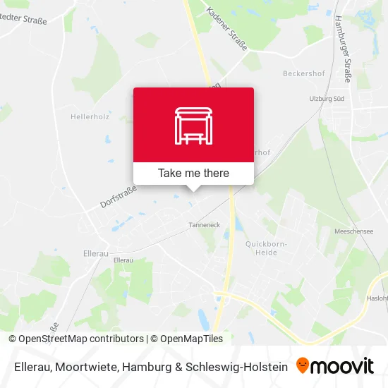 Карта Ellerau, Moortwiete