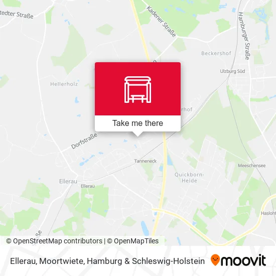 Карта Ellerau, Moortwiete