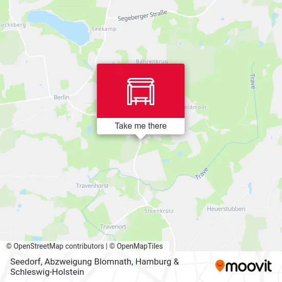 Карта Seedorf, Abzweigung Blomnath