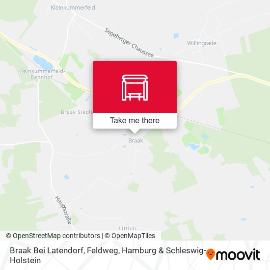 Braak Bei Latendorf, Feldweg map