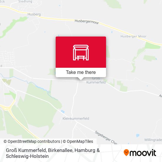 Groß Kummerfeld, Birkenallee map