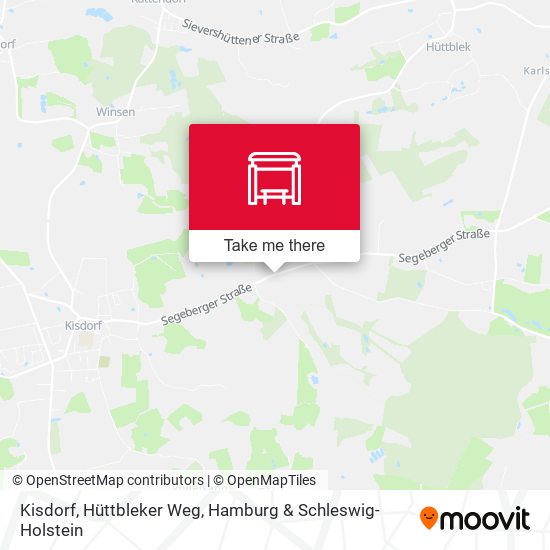 Kisdorf, Hüttbleker Weg map