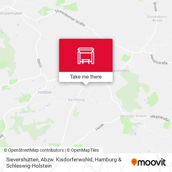 Sievershütten, Abzw. Kisdorferwohld map