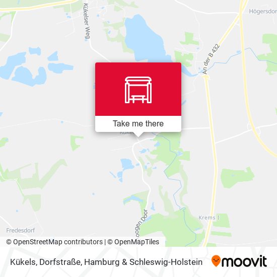 Kükels, Dorfstraße map