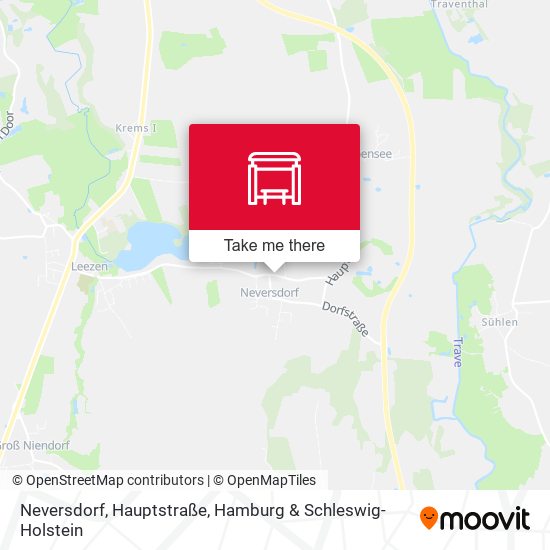 Neversdorf, Hauptstraße map