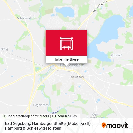 Bad Segeberg, Hamburger Straße (Möbel Kraft) map