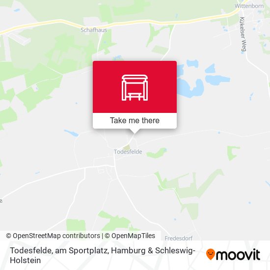 Todesfelde, am Sportplatz map