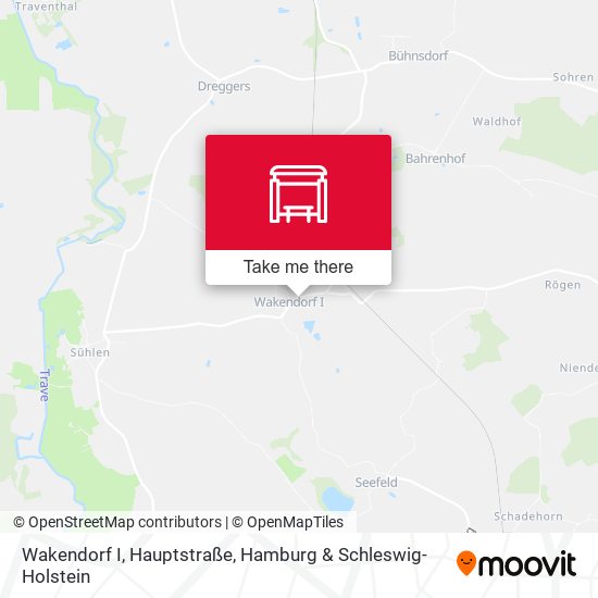 Wakendorf I, Hauptstraße map