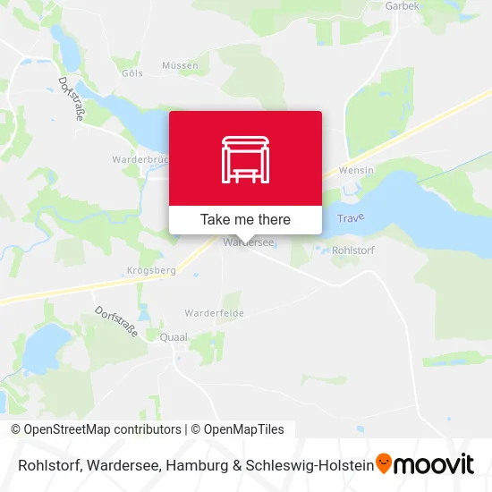 Rohlstorf, Wardersee map