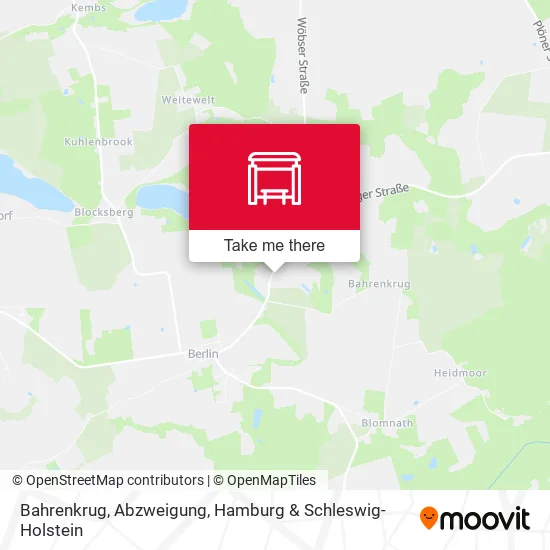 Карта Bahrenkrug, Abzweigung
