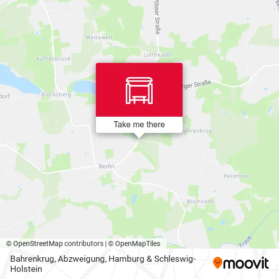 Карта Bahrenkrug, Abzweigung