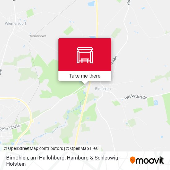 Bimöhlen, am Hallohberg map