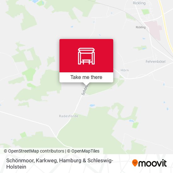 Schönmoor, Karkweg map