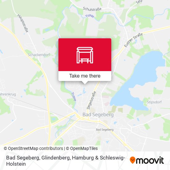 Bad Segeberg, Glindenberg map