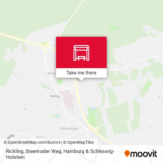 Rickling, Steenrader Weg map