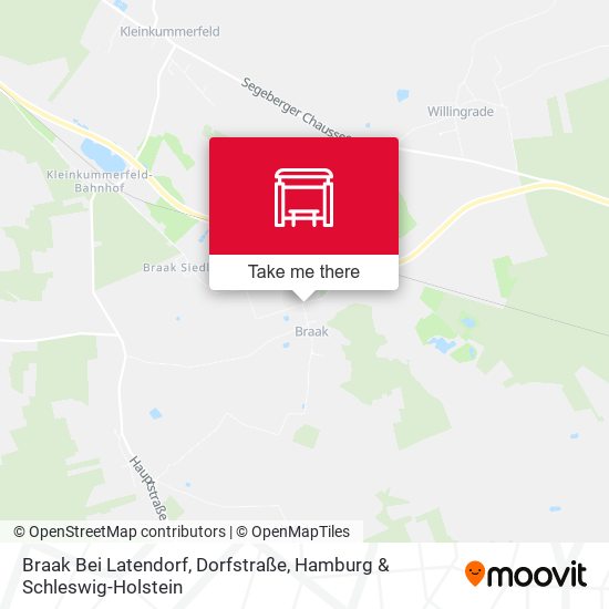 Braak Bei Latendorf, Dorfstraße map