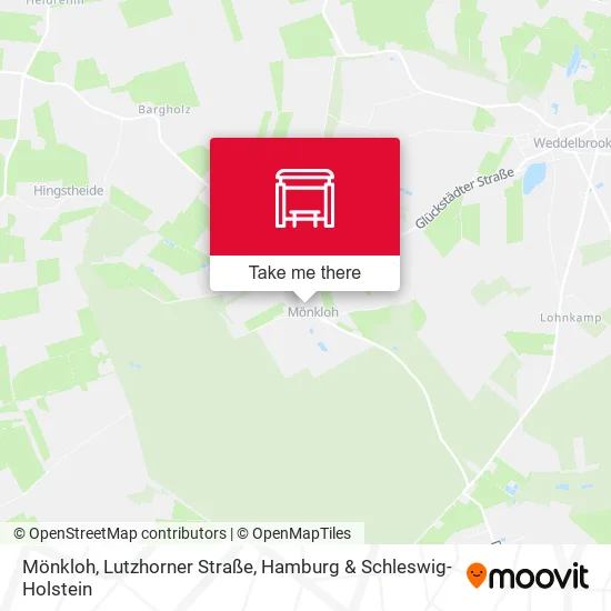 Карта Mönkloh, Lutzhorner Straße