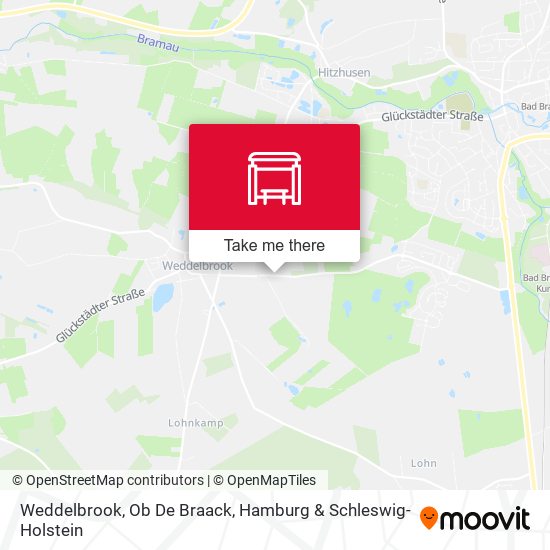 Weddelbrook, Ob De Braack map
