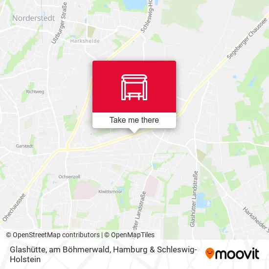 Карта Glashütte, am Böhmerwald