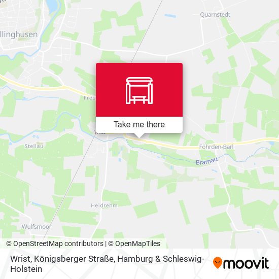 Wrist, Königsberger Straße map