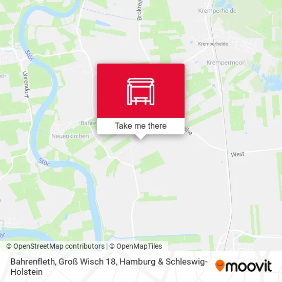 Карта Bahrenfleth, Groß Wisch 18