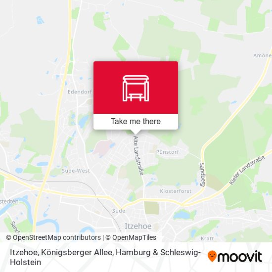 Itzehoe, Königsberger Allee map