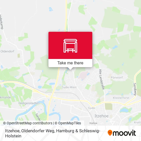Карта Itzehoe, Oldendorfer Weg
