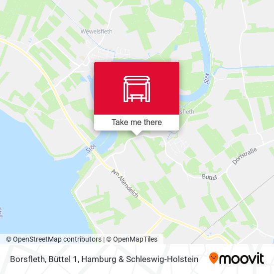 Borsfleth, Büttel 1 map