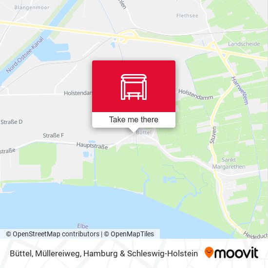 Büttel, Müllereiweg map