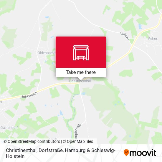 Christinenthal, Dorfstraße map
