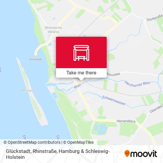 Glückstadt, Rhinstraße map