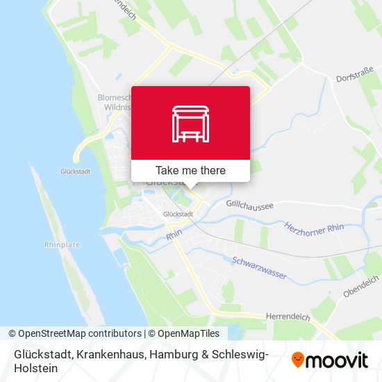 Glückstadt, Krankenhaus map