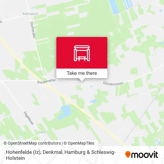 Карта Hohenfelde (Iz), Denkmal