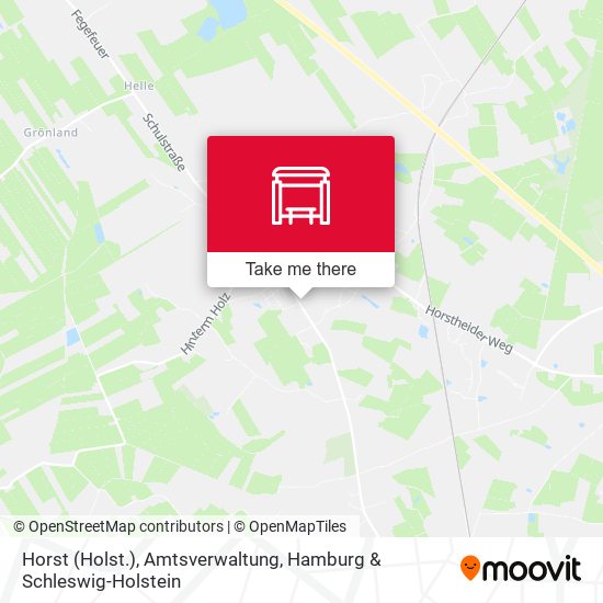 Horst (Holst.), Amtsverwaltung map