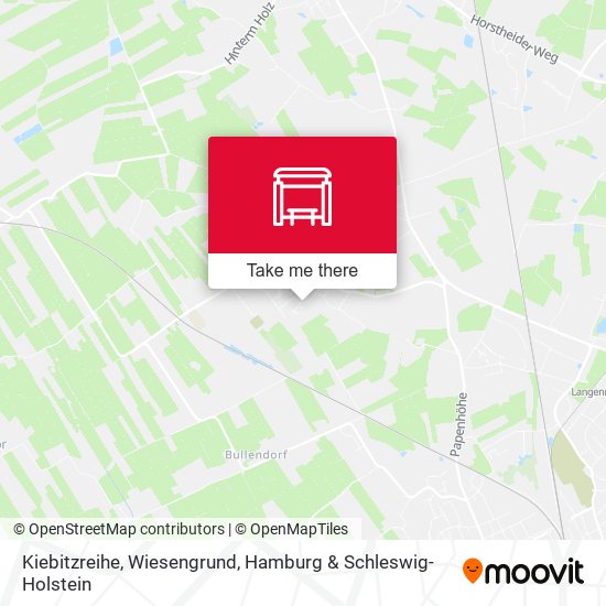 Kiebitzreihe, Wiesengrund map