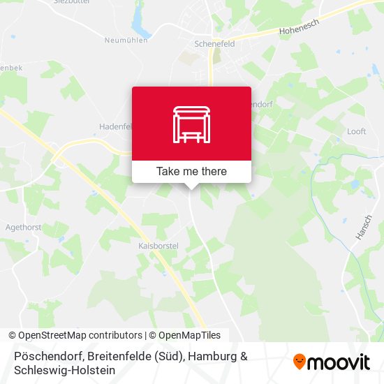 Pöschendorf, Breitenfelde (Süd) map