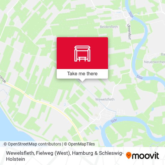 Wewelsfleth, Fielweg (West) map