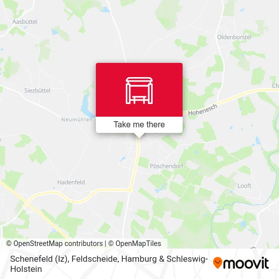 Карта Schenefeld (Iz), Feldscheide