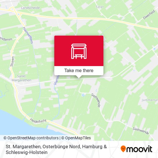 St. Margarethen, Osterbünge Nord map