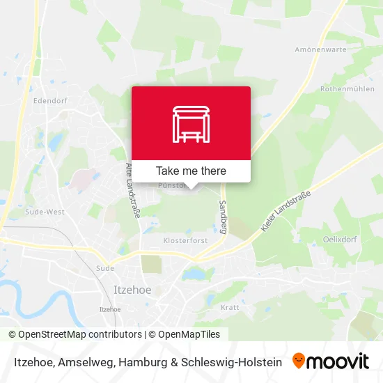 Карта Itzehoe, Amselweg
