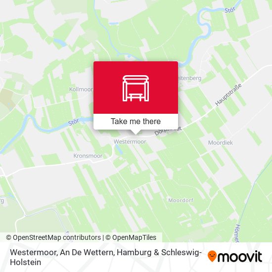 Westermoor, An De Wettern map