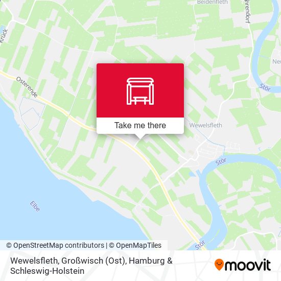 Wewelsfleth, Großwisch (Ost) map