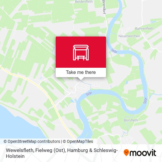 Wewelsfleth, Fielweg (Ost) map