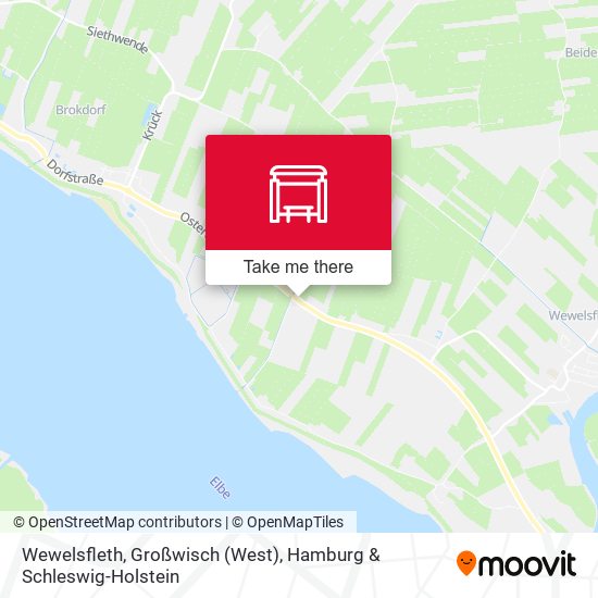 Wewelsfleth, Großwisch (West) map