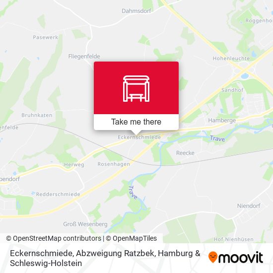 Eckernschmiede, Abzweigung Ratzbek map