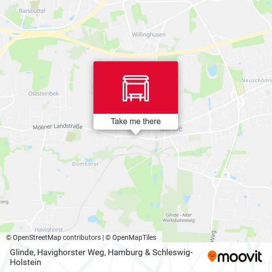 Glinde, Havighorster Weg map