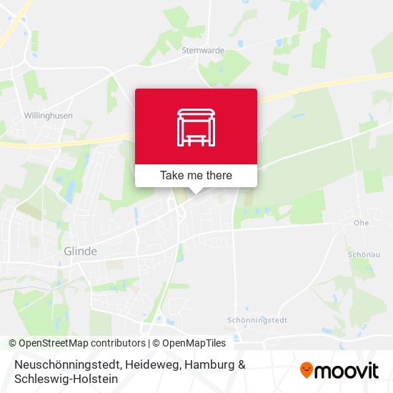 Neuschönningstedt, Heideweg map