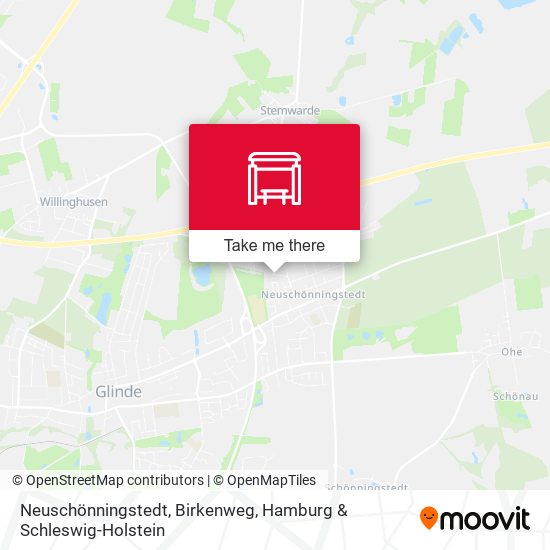 Neuschönningstedt, Birkenweg map