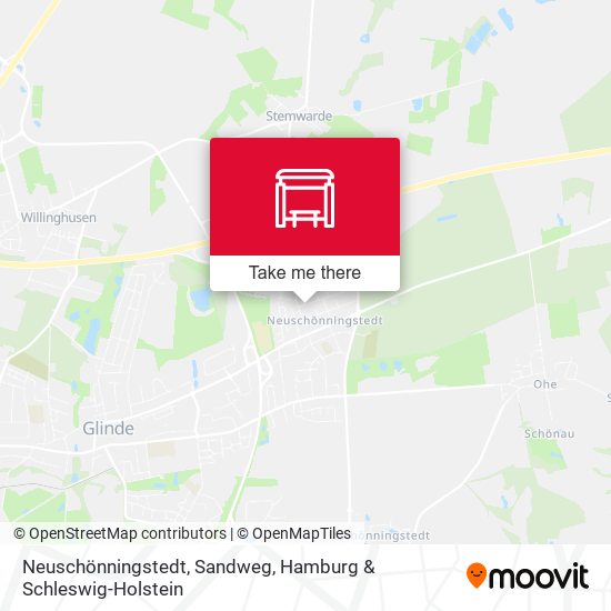 Neuschönningstedt, Sandweg map