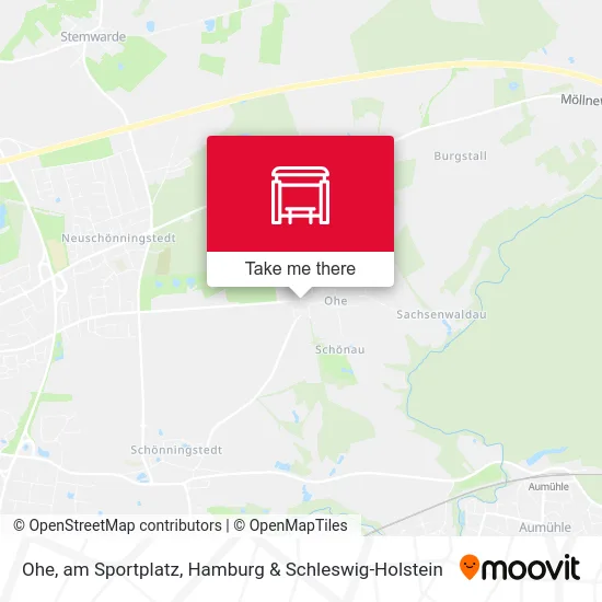 Карта Ohe, am Sportplatz